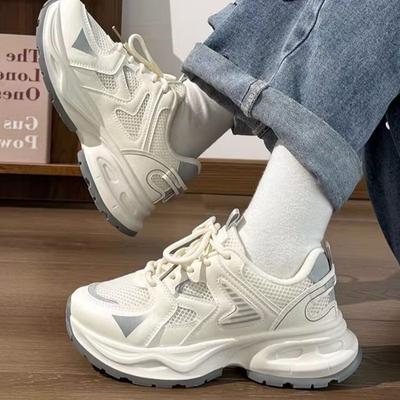 Damen-Sneaker mit dicker Sohle, Mesh, Dad-Schuhe, Sommer 2025, neue Internet-Berühmtheit, beliebte Schuhe, vielseitige lässige Sportschuhe für Kinder