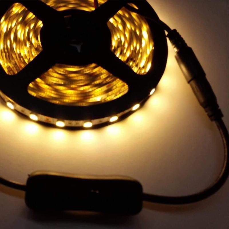 1pc Light Switch DC 12V Female Male Power Cable DC Connector ON OFF Inline 304 Switch 5V 12V 24V for LED Strip Light L