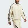 Adidas Side Stripe Casual Sports Zip-Up Stand Collar Long Sleeve Jacket Men Jackets Apricot IR9255