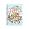 Cute Double-Sided Cartoon Sticker Book with Coil Binding
