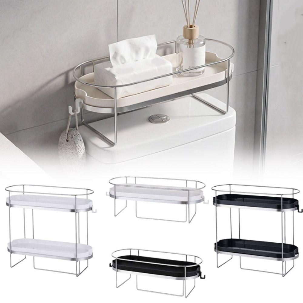 Stainless Steel Storage Rack Multifunctional Bathroom Shelf Toilet Rack Bathroom Storage