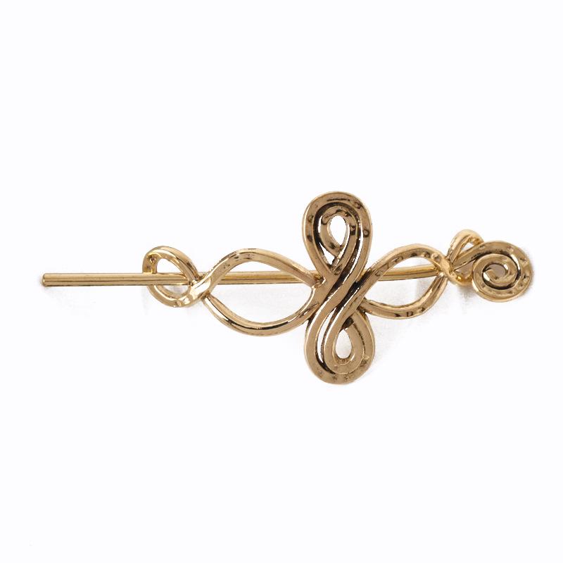 European & American Retro Celtic Knot Hairpin - Metal Crown Updo Clip