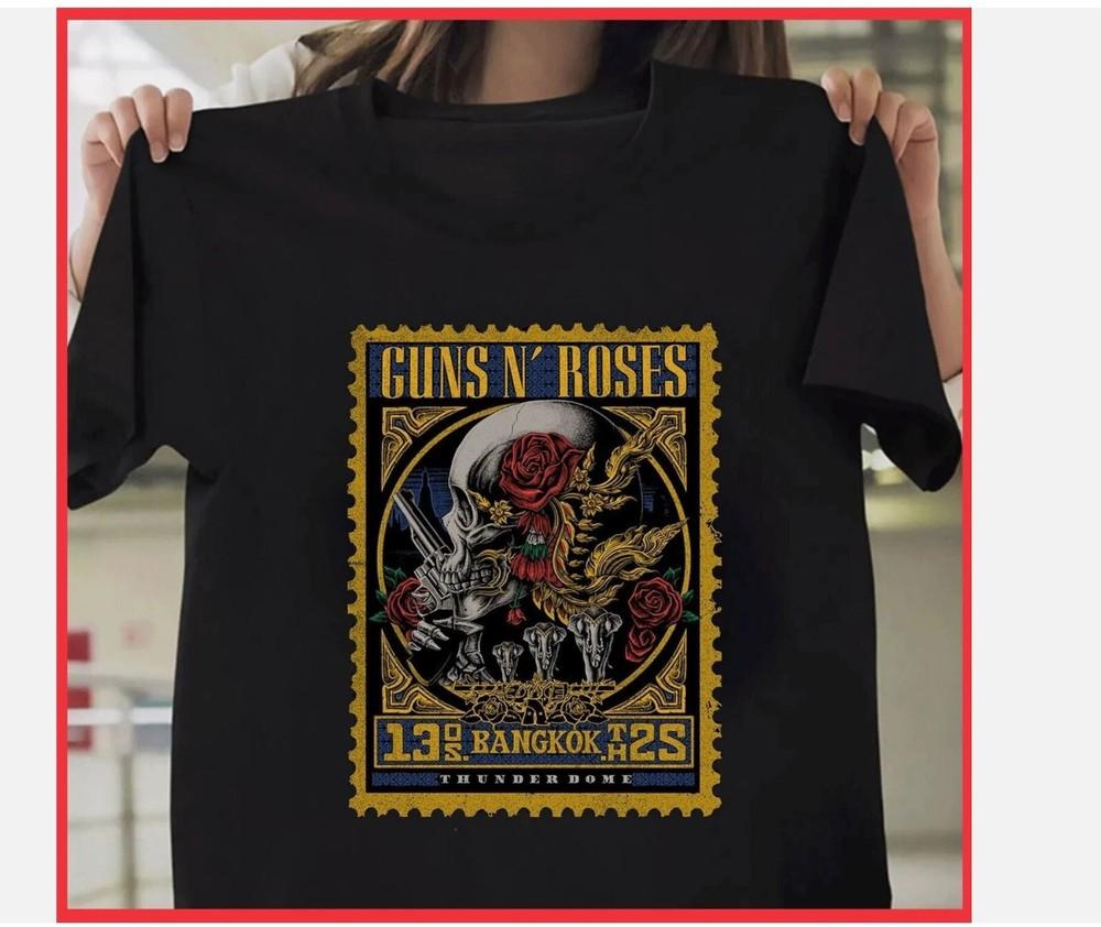 Guns N Roses 2025 World Tour Bangkok Concert T Shirt