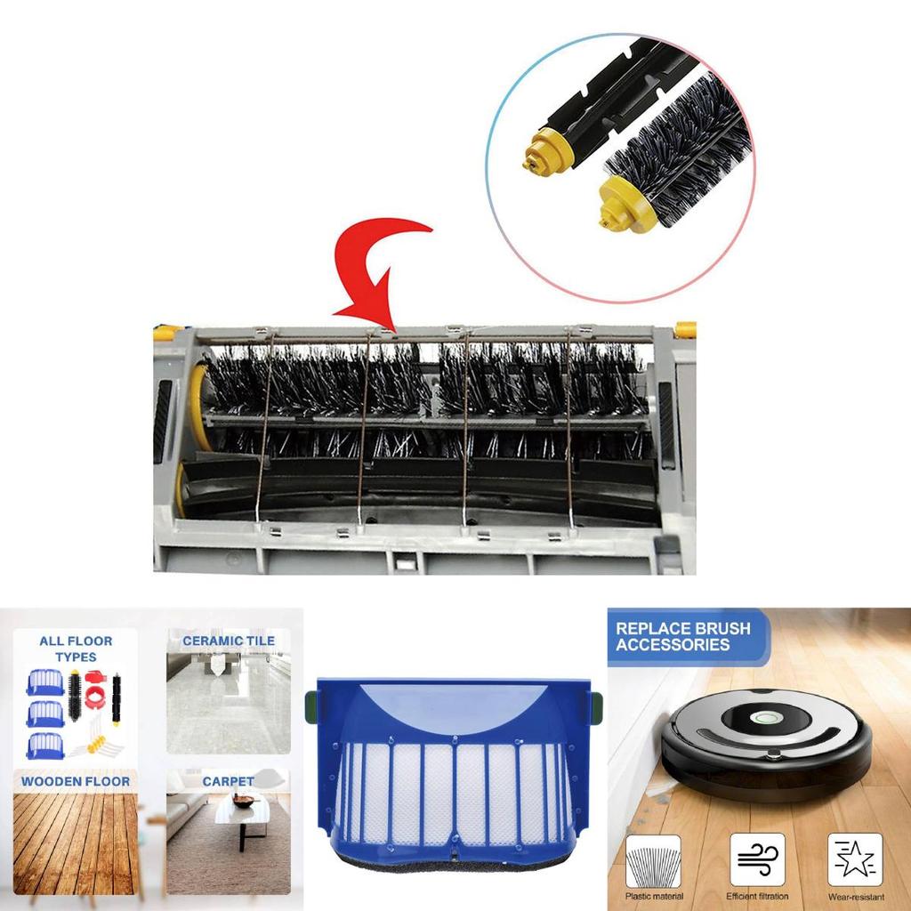 For Irobot Roomba 500 And 600 Series Replacement Parts With Filter Brush And Wheel For House