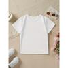 European sizes Summer Fashion Girls' Short Sleeve T-Shirt with Lemon and Lemon Slice Cartoon Print Casual Top