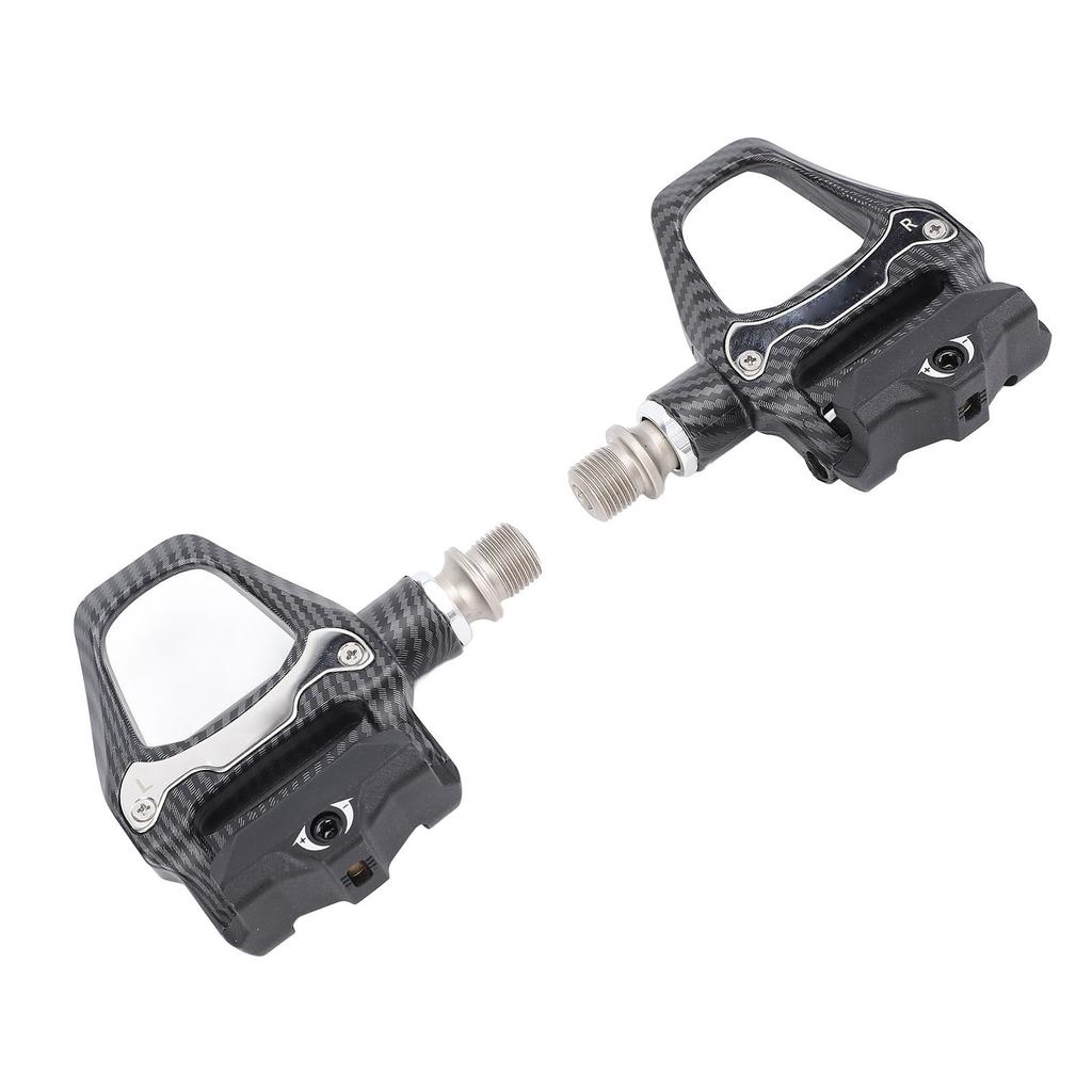Road Bike Pedals Clipless Self Locking Lightweight Aluminum Alloy with Cleats Locking Disc for SPD‑SL System