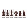 Antique Chess 3D Terra Cotta Warriors Chess Pieces 26 * 26Cm/10.24 * 10.24Inch Medium High Grade Vintage Wooden Table Chess