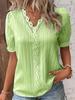 Summer Women's T-shirt Fashion Hollow Short-sleeved Women's Shirt Tops