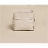 Office Decorative Knitted Storage Desk Organizer Box Woven Leather Remote Control Stationery Holder Pencil Office Supplies