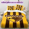 football Logo Pattern Bedding Quilt Set Quilt Cover Pillowcase Home Decoration Birthday Gift (1*duvet cover+ 2*pillowcase, without core)