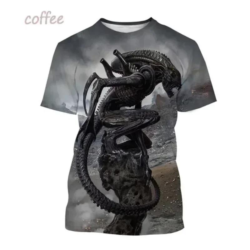 Μόδα Ανδρικά Ρούχα Νέο Εξωγήινο Πλάσμα 3D Εκτύπωση T-shirt Εξατομικευμένο Casual Oversized T-Shirt Harajuku Street Unisex Μπλούζες