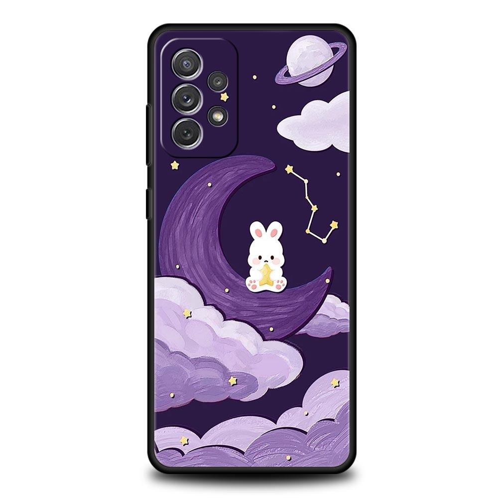 Cute Colorful Rabbit Phone Case for Samsung A51 A71 A21S A12 A11 A15 A25 A31 A41 A23 A33 A53 A73 A03S A05S A13 5G A35 A55 Cover