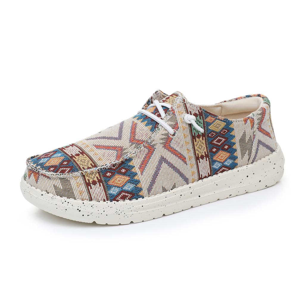 Popular Couple Dude Loafers Trendy Casual Shoes Men's Canvas Shoes Foreign Trade Foot Cover Lazy One Pedal Men's Shoes