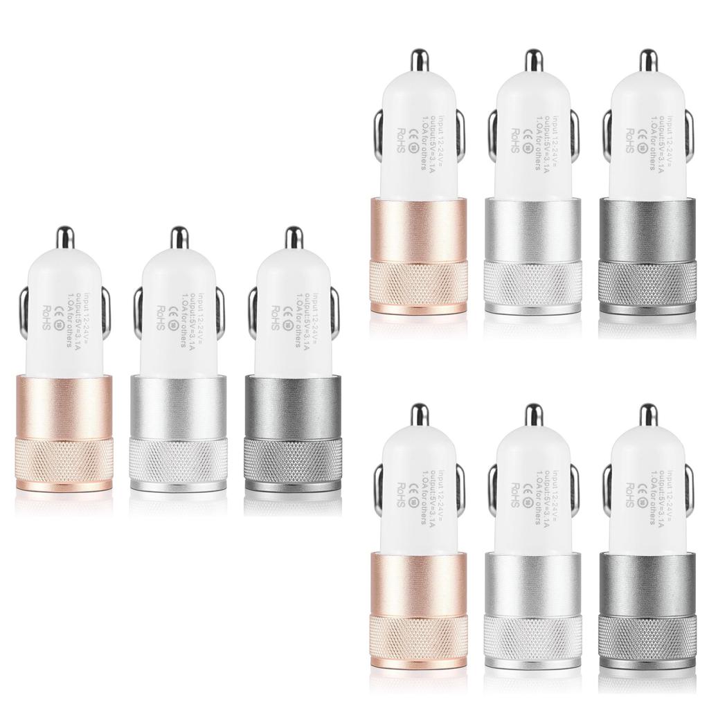 Dual Usb Led Port 21a Fast Car Charger Adapter For Iphone Ipad Galaxy Samsung