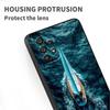 Fashion Airplane Pattern Phone Case For Samsung A41 A35 A34 A33 A32 A25 A24 A23 A21s A06 A05 A04 A03 Note 10 20 Ultra 5G Black