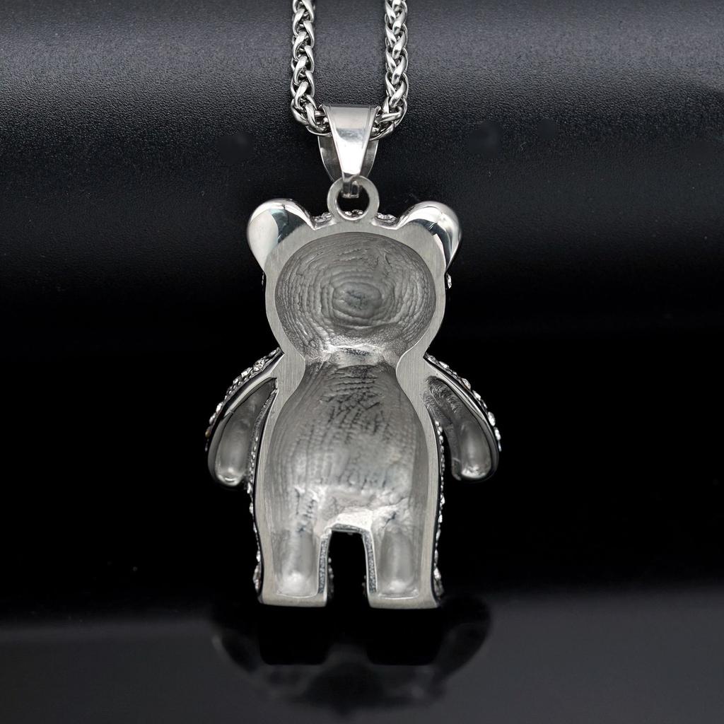 Pendant New Hip Hop Fashion Jewelry Animal Cute Bear Pendant Necklace