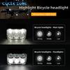 Bicycle Lights Rechargeable Bike Headlight Taillight Bicycle Front Rear Light Cycling Lantern MTB Bike Lamp for Night Riding