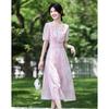 Summer Dressing Design Sense Niche Fashion Temperament Embroidered Flower Slimming Vacation Style Dress