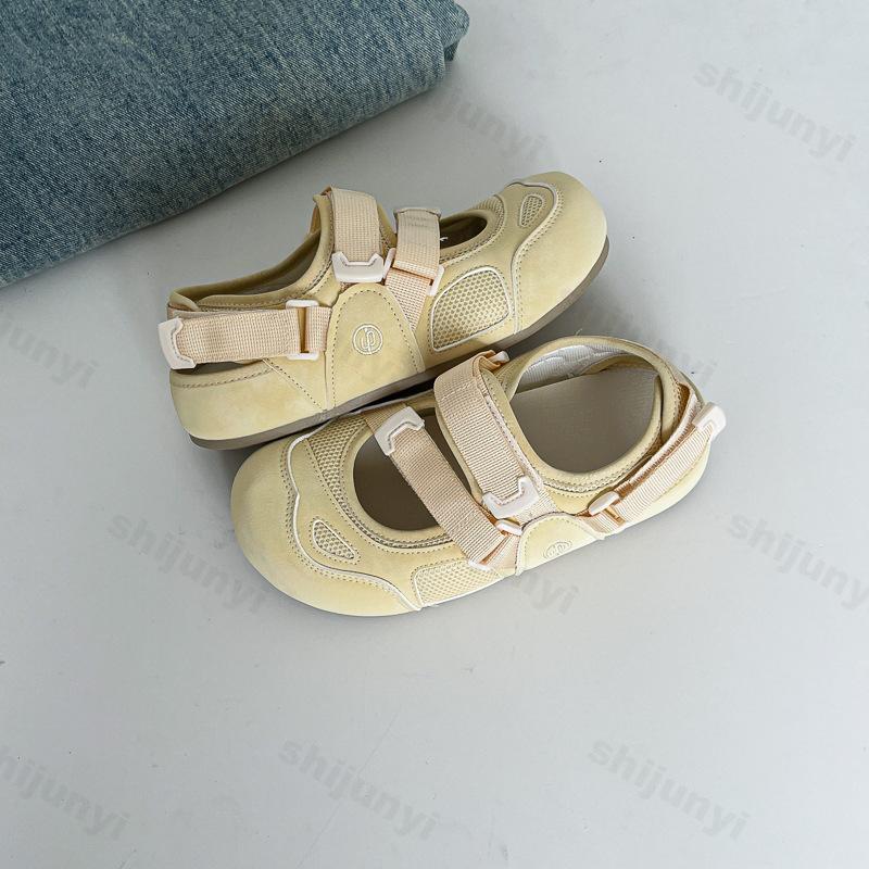 Fashion 2025 Summer New Mesh Breathable Retro Style Casual Single Shoes for Women Fashion Shallow Mouth Comfortable Soft Soled Sneakers