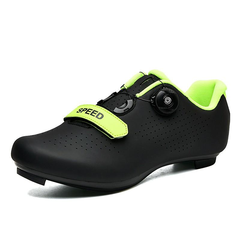 Scarpe da Ciclismo da Strada e Mountain Bike Unisex Con Sistema di Attacco per Tacchette Rigide Suola Traspirante Leggere Bici MTB