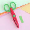 Safety Scissors Wavy Pattern Paper Cutter DIY Handmade Tools Paper Craft Cute Card Photo Scissors Kids Gifts Office Supplies