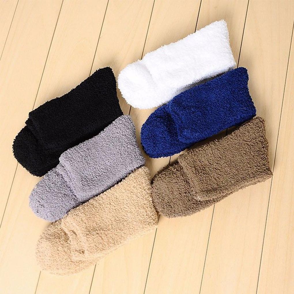 Extrem gemütliche Kaschmirsocken für Herren und Damen, für den Winter, warm, für Schlaf, Bett, Boden, Zuhause, flauschig