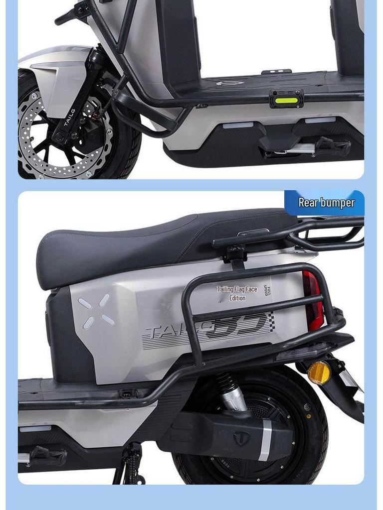 Tailg Chitu EB 2025 Electric Bike Rear Cargo Rack & Anti-Fall Bumper