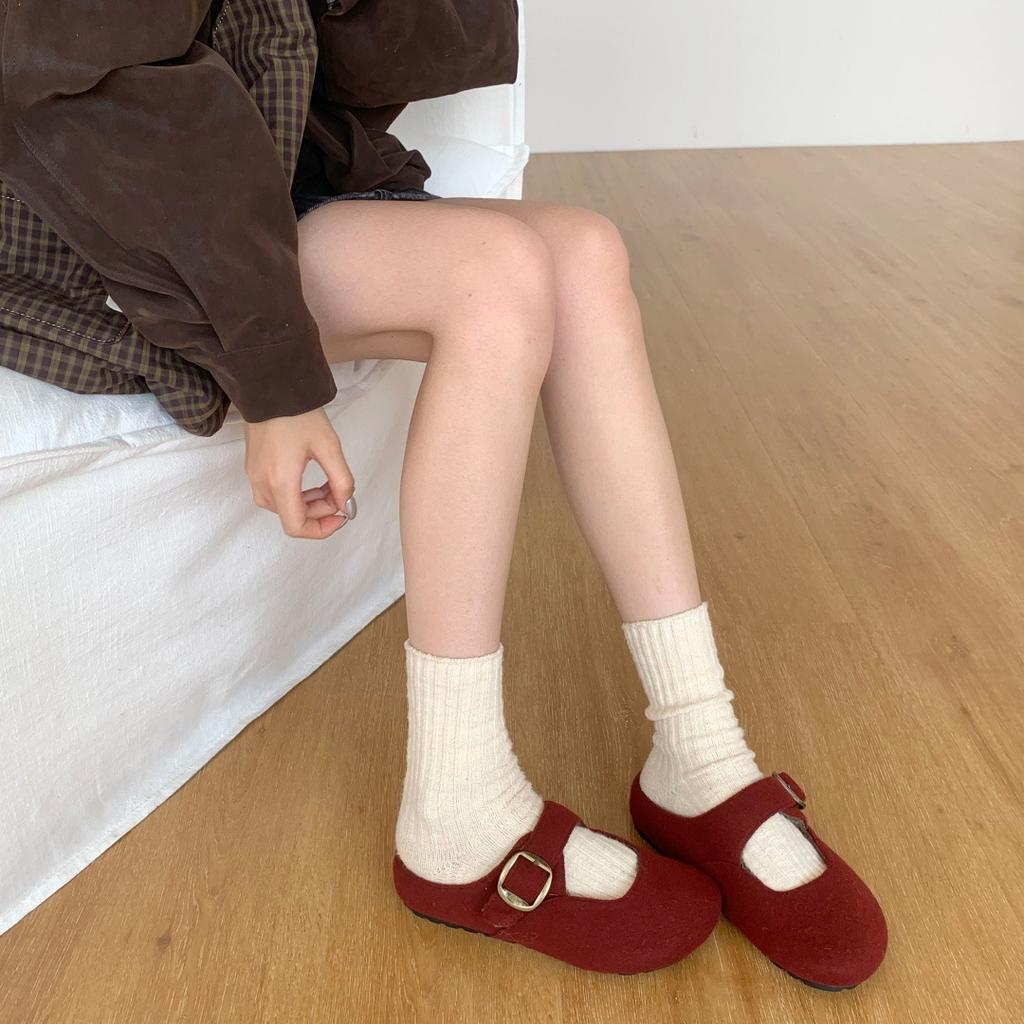 2025 Autumn and Winter New Retro Birkenstock Half-drag Women's Korean Version Niche Bag Head Slippers Soft Sole One Pedal Mill Shoes Tide