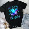 Just A Girl Who Loves Dragons Galaxy Dragon Cute Girls Gift Unisex Tshirt