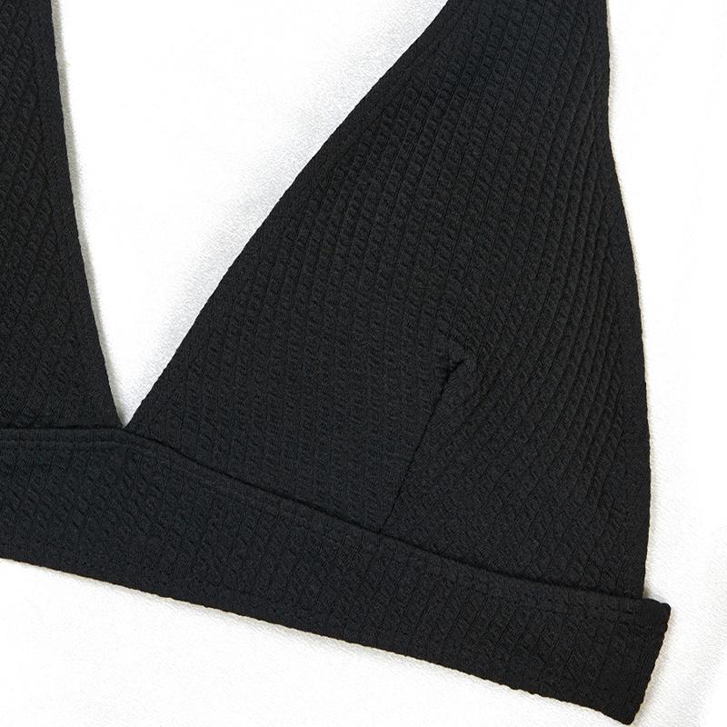 Women Two Piece Bathing Suit High Waist Swimsuit Summer Bikini Set Swimwear Clothes Solid Push Up Swimsuits