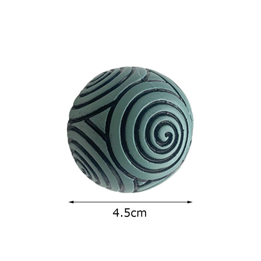 Set of Textured Resin Balls with Coral Pattern: Minimalist Decor for Living Room, Hallway and Coffee Table