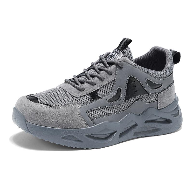 

Men s shoes spring and autumn new youth mesh breathable casual sports shoes men s thick-soled low-top running trendy shoes 44