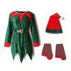Christmas Kid Elf Costume Santa Claus Cosplay Fancy Dress Xmas Festive Outfits