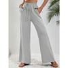 Women's Spring and Summer New Hundred Solid Color Dragged Wide-leg Pants Casual Pants