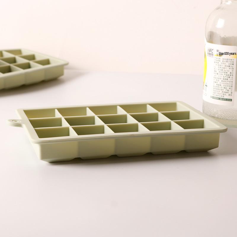Silicone Ice Cube Trays with Lids: 15-grid & 24-grid Food-Grade Molds 