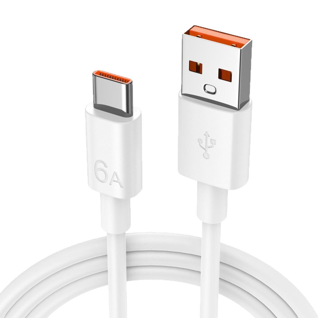 6A USB-A auf C Schnelllade-Datenkabel aus TPE-Material für Mobiltelefone, Kameras und Kopfhörer