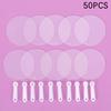 50 Stück 5cm Mini Transparente Leere Handfächer für Kinder DIY Kunst Hochzeitsparty Individuelle Gastgeschenke
