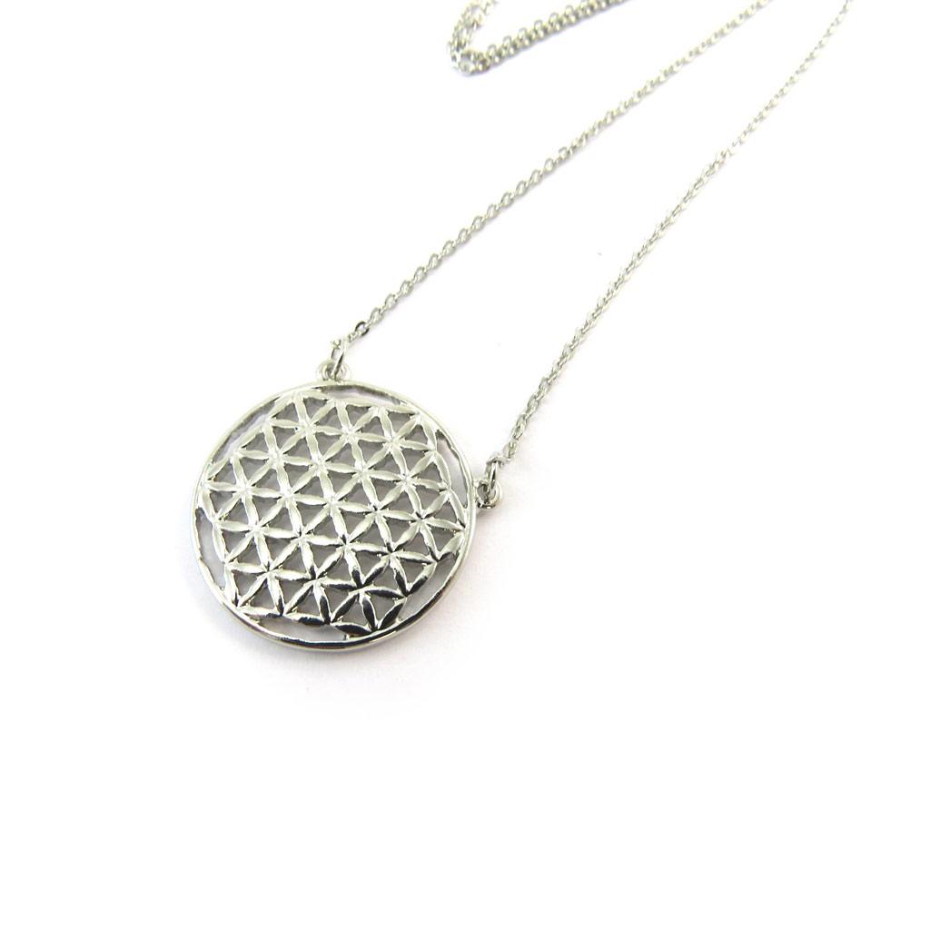 Les Trésors De Lily [N4094] - Silver 'Carmen' Designer Necklace