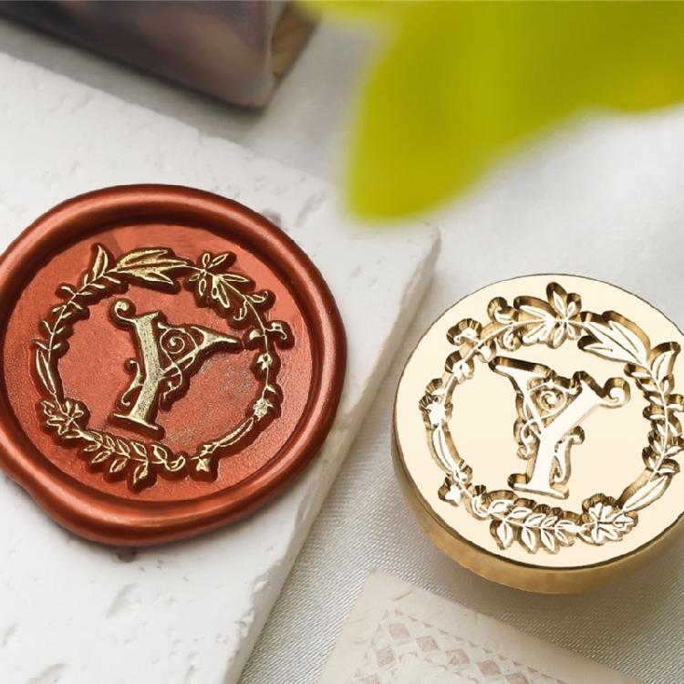 Metall Wachssiegel Stempel Briefserie Siegelwachs Stempel für Umschläge Karten Brief