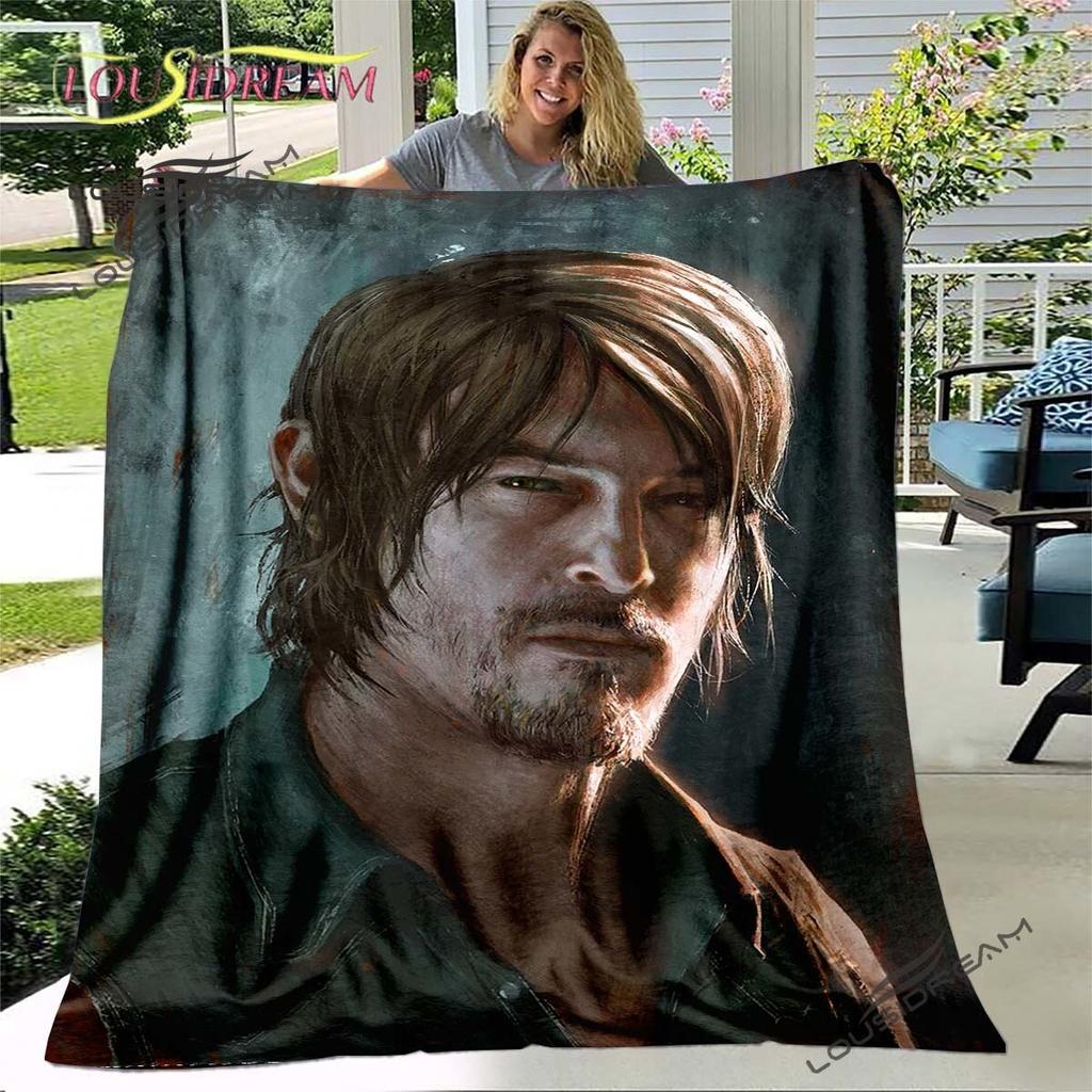 Daryl Dixon The Walking Dead Throws Blanket Horror TV Series Sofa Blanket for Adults and Children Bedroom Living Room Decoratio