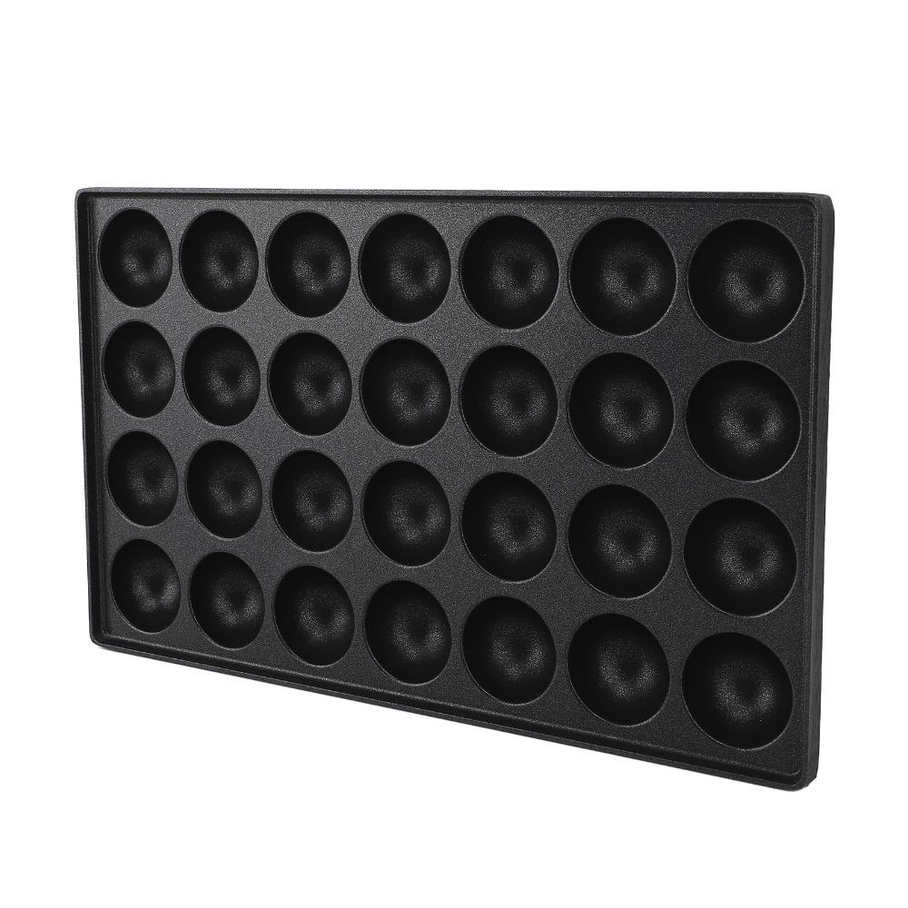Black Takoyaki Maker Pan Nonstick Quail Egg Baking tray  for Brunch Breakfast
