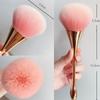 1 Pcs Nail Dust Brush Professional Manicure Brush Long Handle Super Fluffy Cleaning Tool