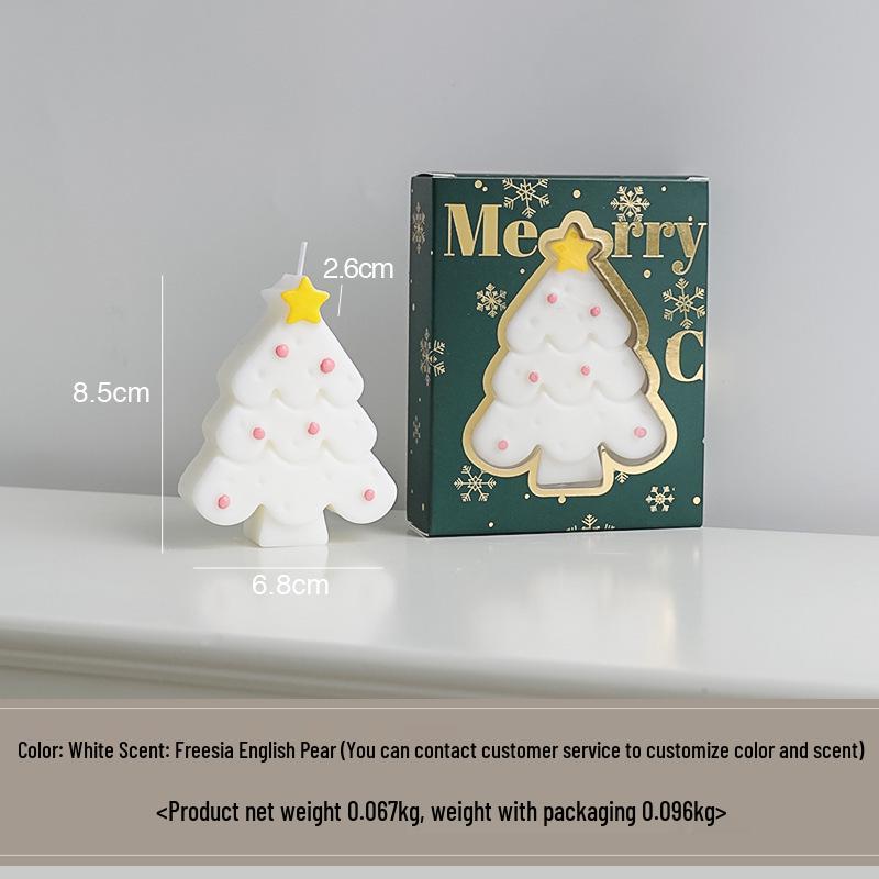 Christmas Tree Shaped Scented Candle Gift Box - Holiday Decoration & Souvenir