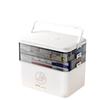 Large Multi-layer Plastic First Aid Kit & Medicine Storage Box for Household Use