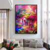 Full Square/round 5d Diy Diamond Painting Fantasy House Landscape Mosaic Embroidery Colorful Flower Scenery Home Decor
