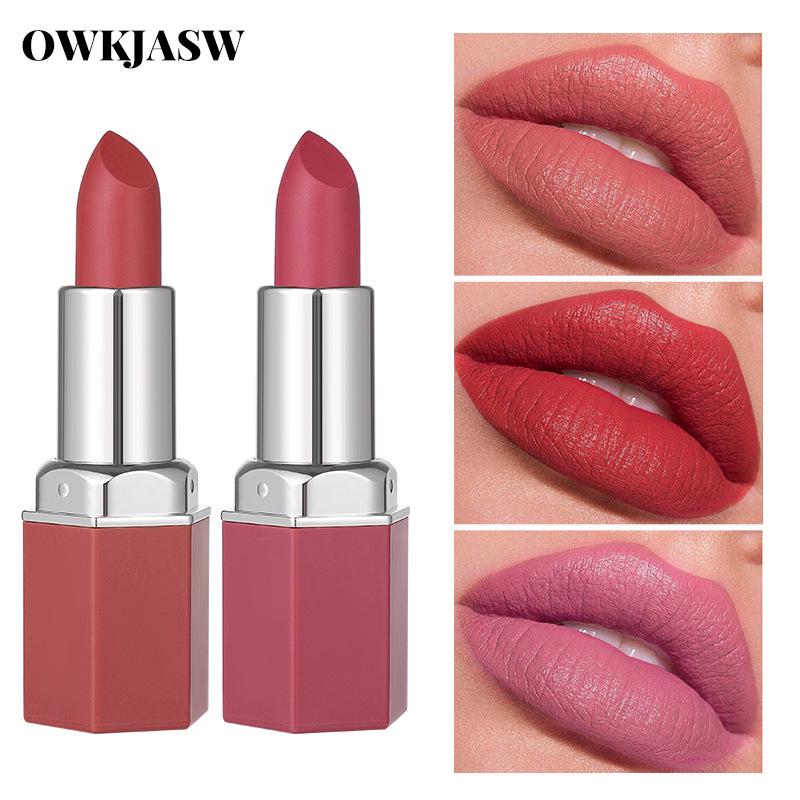 

OWKJASW Walker Jessa 6-Color Matte Moisturizing Lipstick 3.5g