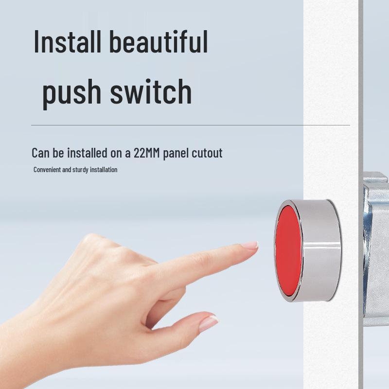 XB2 Emergency Stop Self-Locking Metal Push-Button Switch with Mushroom Head