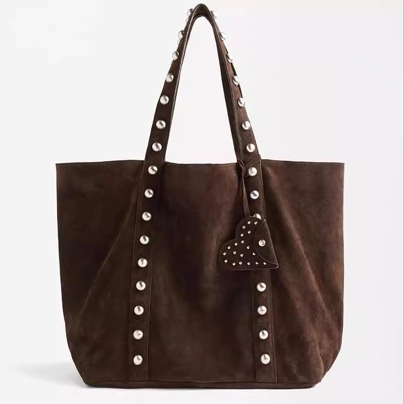 

Frosted Vintage Women s Bag Large Capacity Shoulder Bag Solid Color Simple Casual Commuter Bags Autumn Retro 2025 Hot Selling