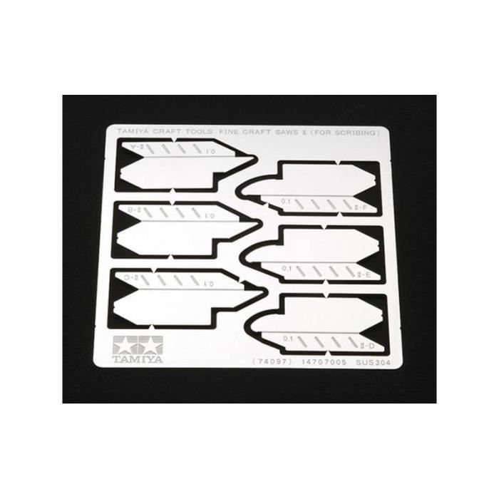 TAMIYA - Outillage Scies Fines à Détourer Tamiya 74097 Maquette Char Promo - Ref : 1932