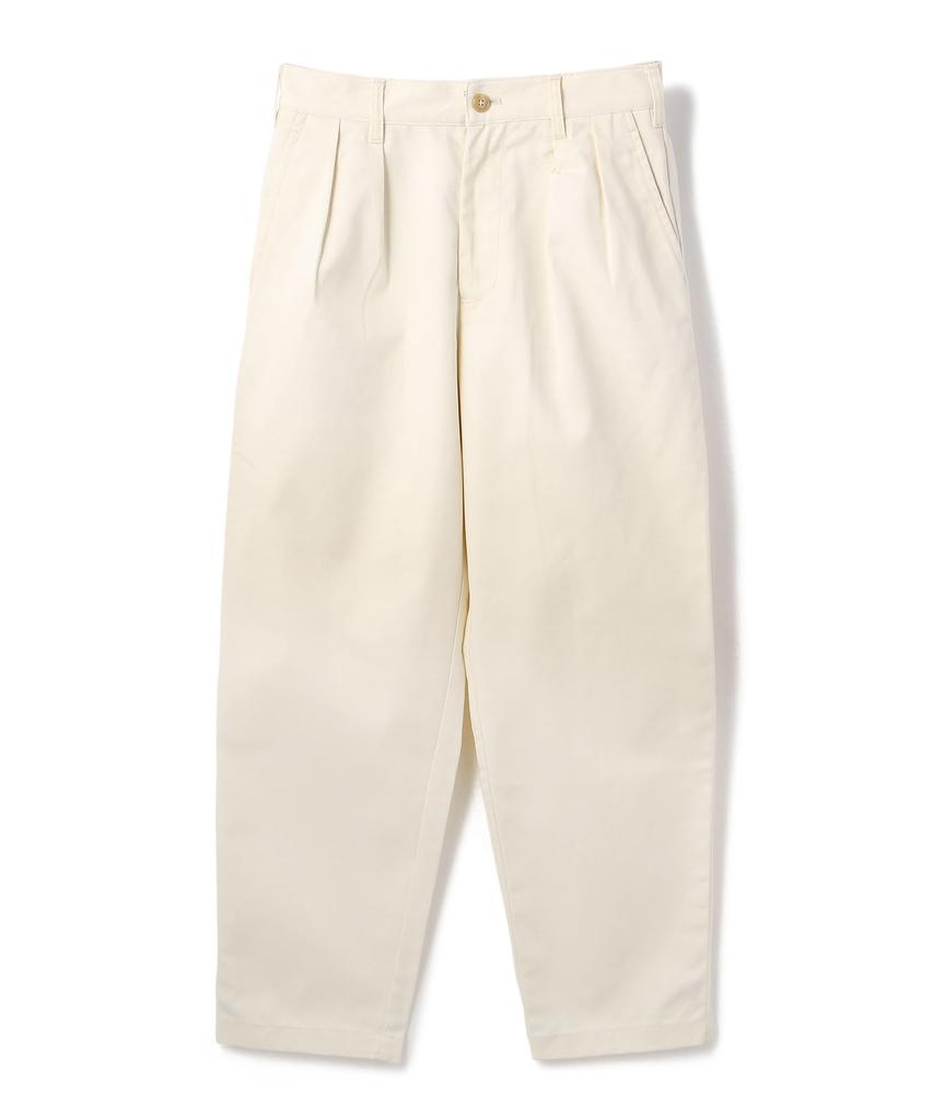 Schott TC Double Pleated Wide Pants, Men's, Size S, 385, Off-White, 782-5910004